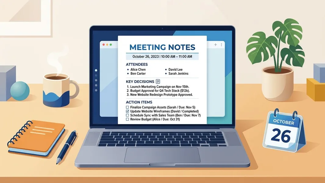 How to Write Meeting Notes (5 Templates for Any Meeting)